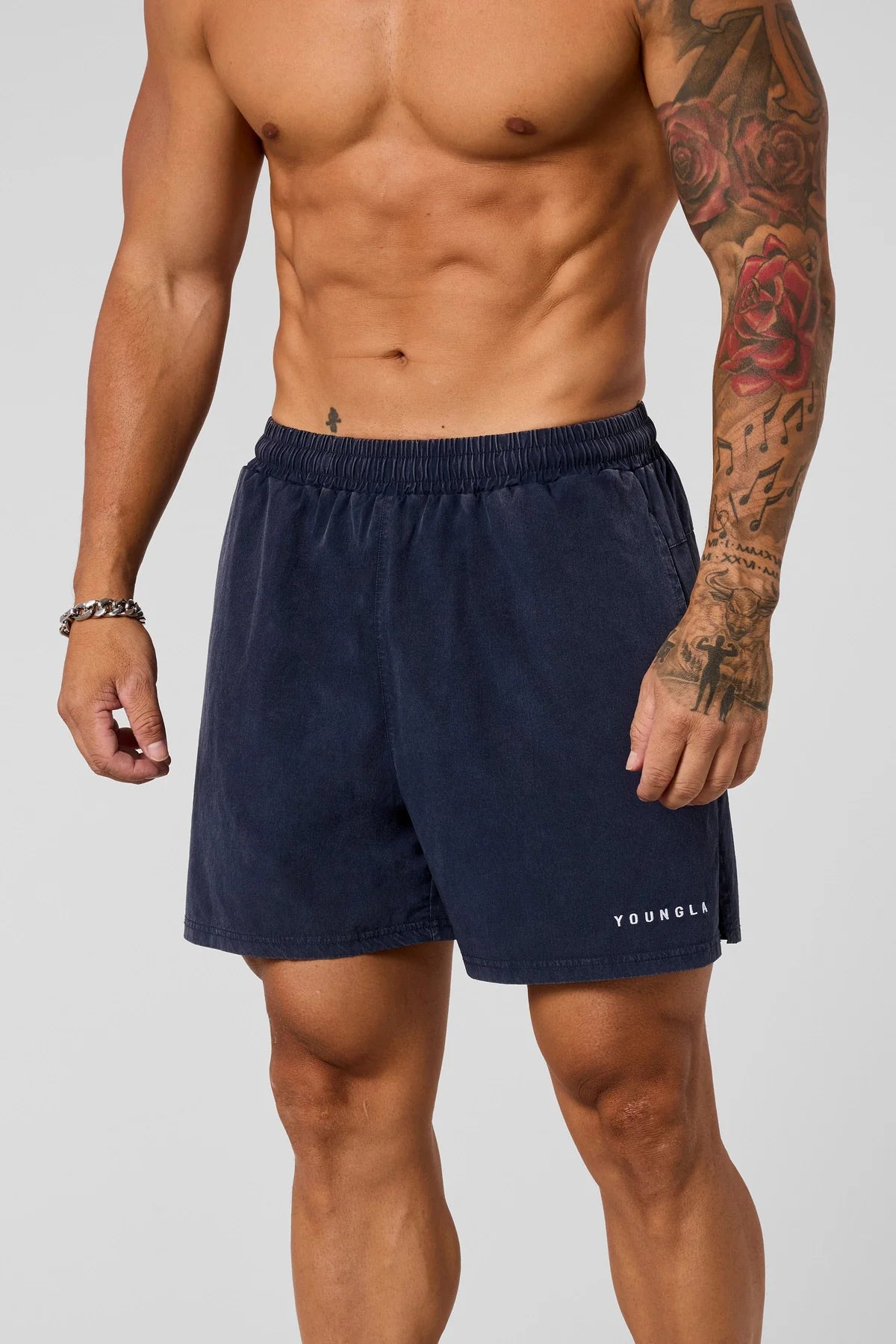 WASHED FITNESS SHORTS 1043