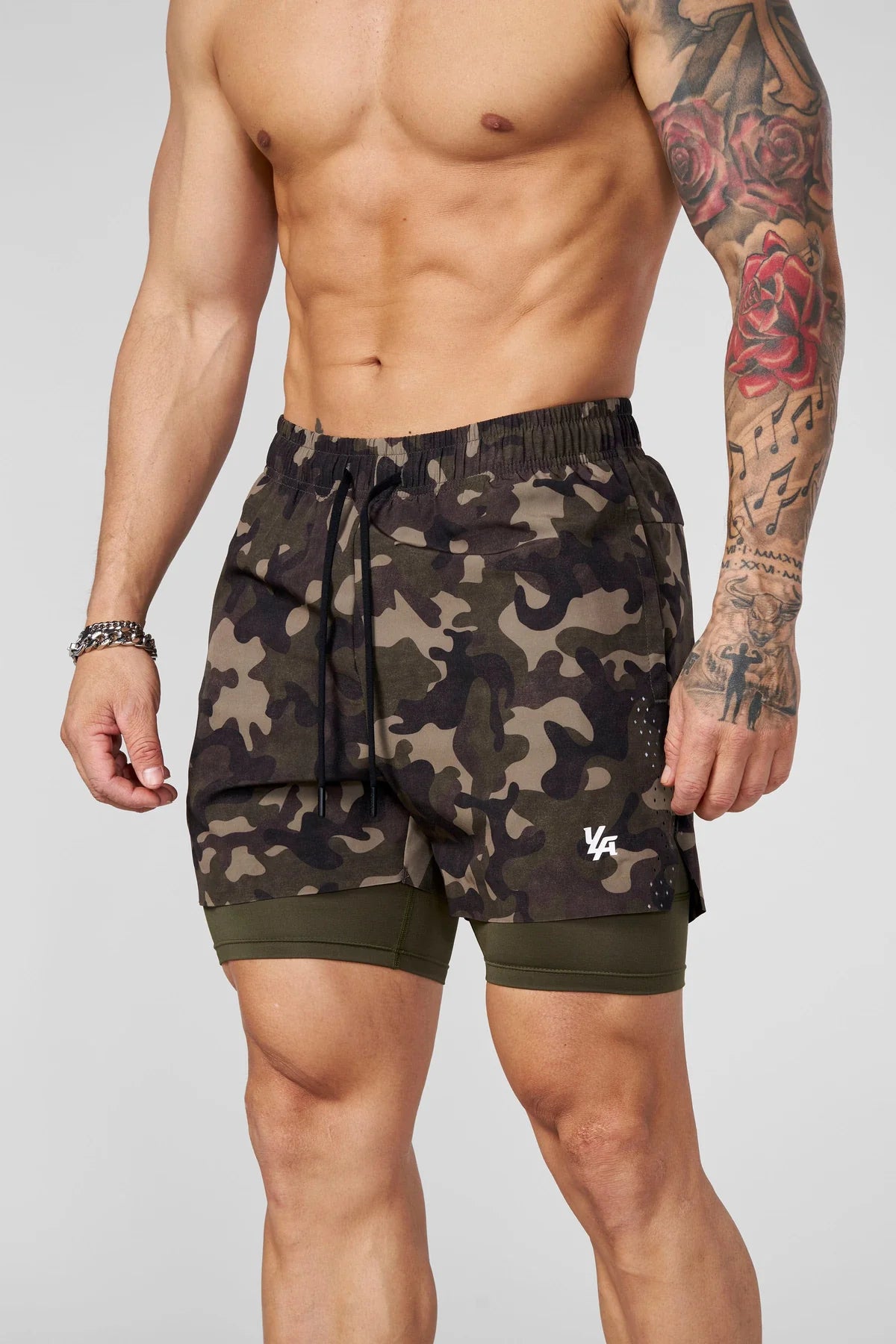 CAMO COMPRESSION SHORTS 1047