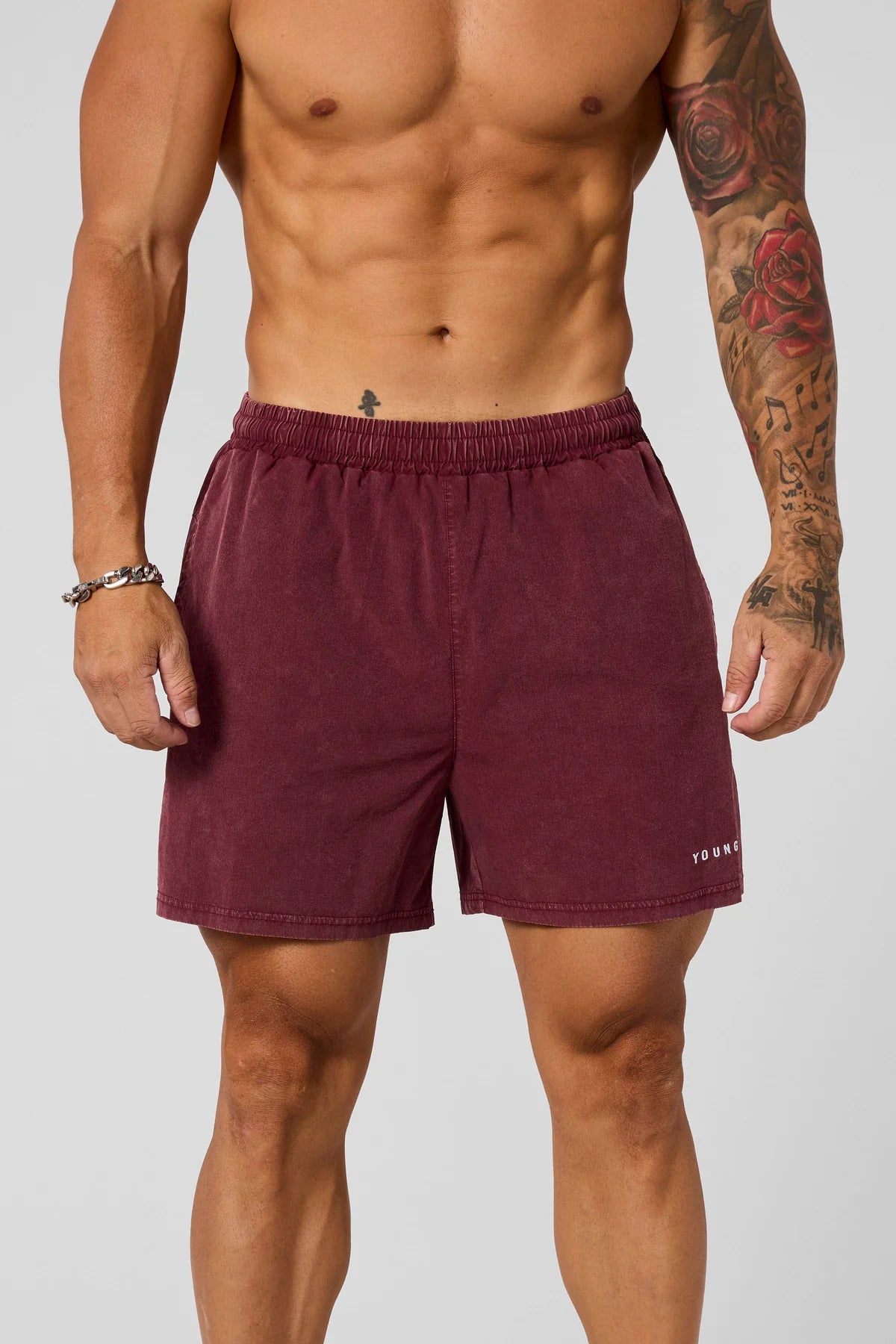 WASHED FITNESS SHORTS
