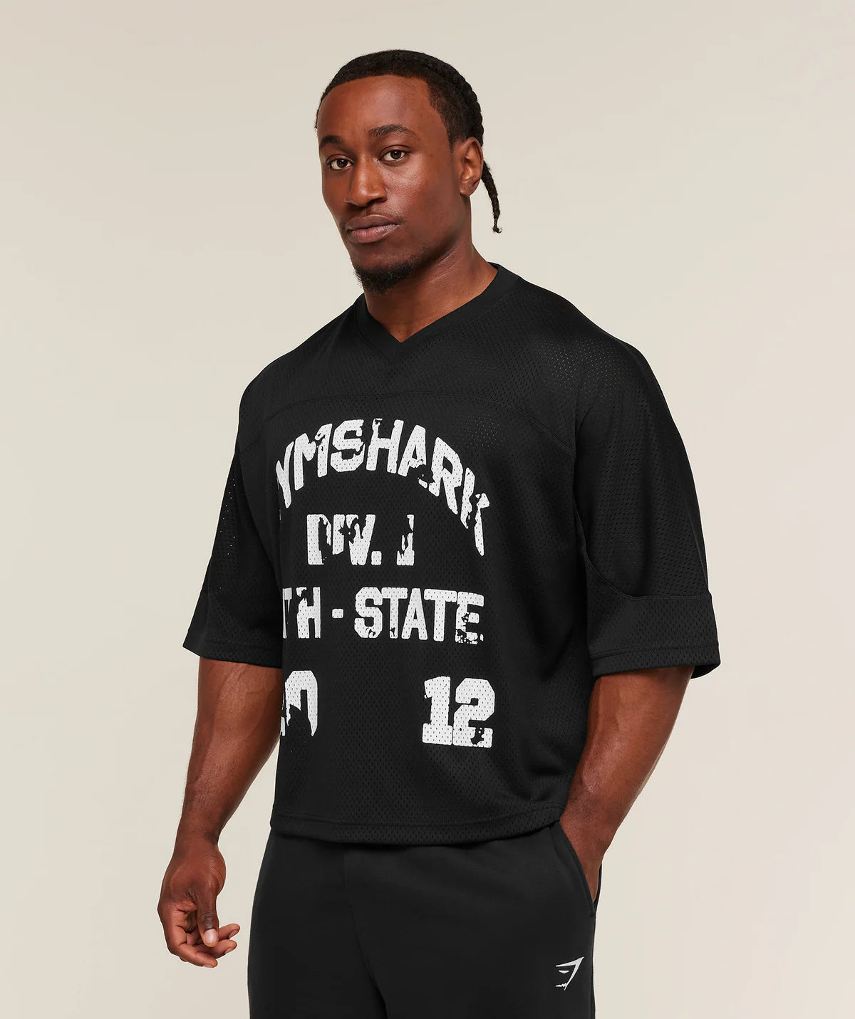 GRAPHIC MESH OVERSIZED T-SHIRT
