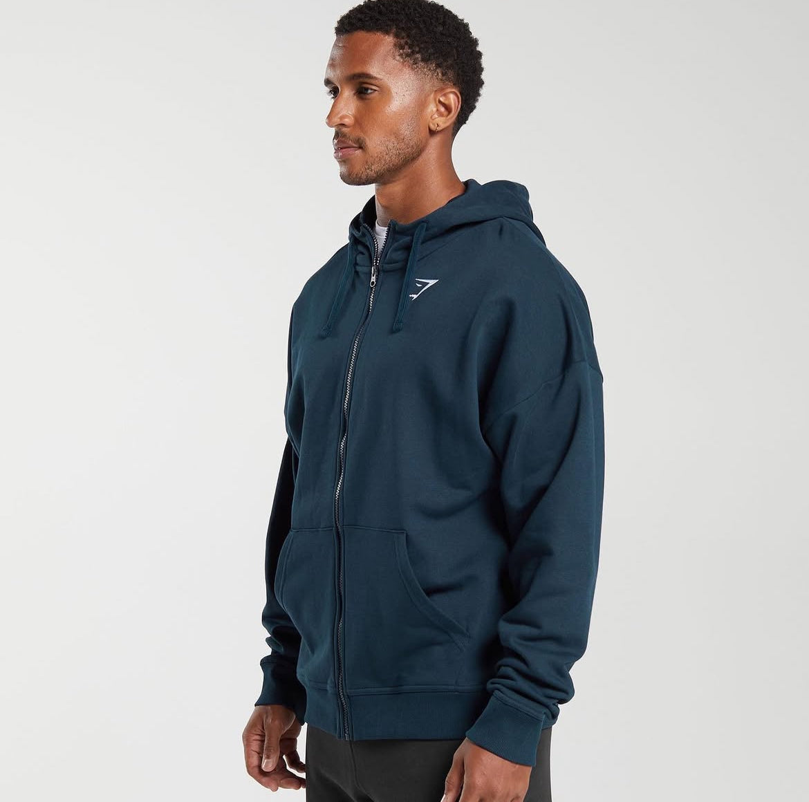 Essential oversized zip up