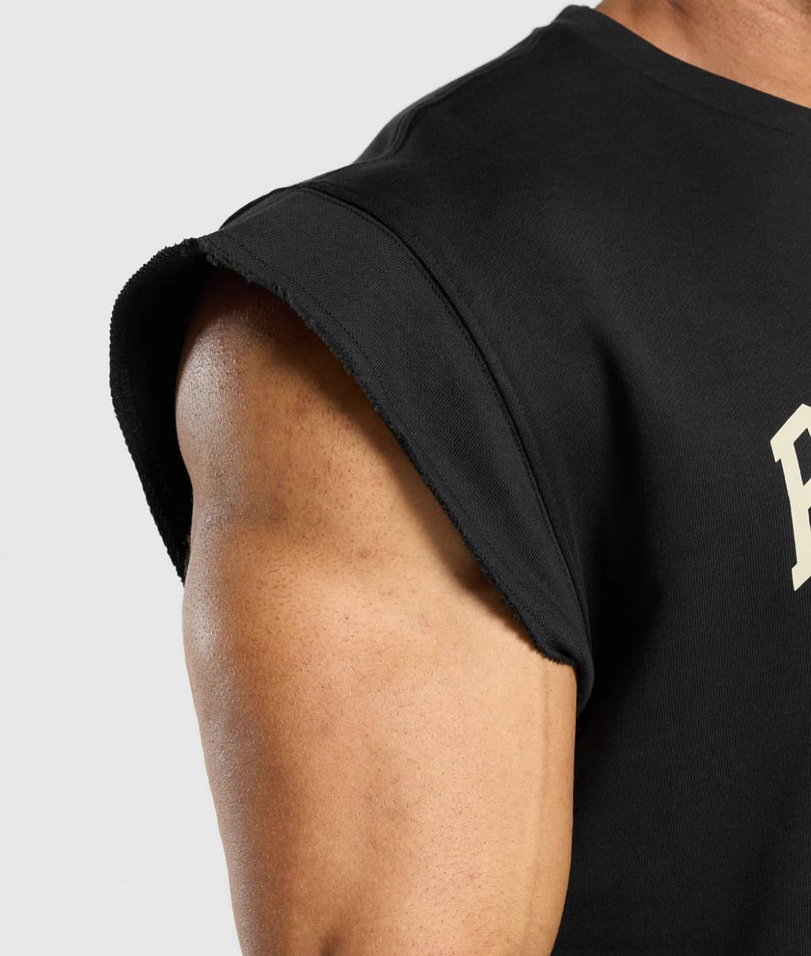 Graphic cut off t-shirt