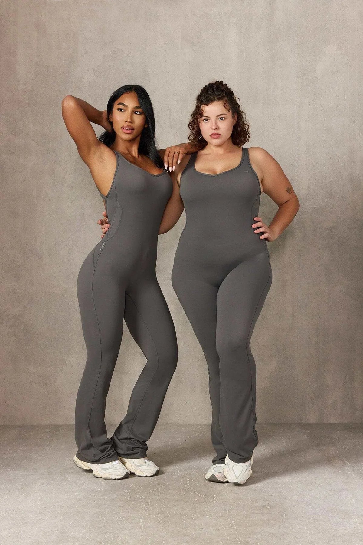 On the go flare romper w237