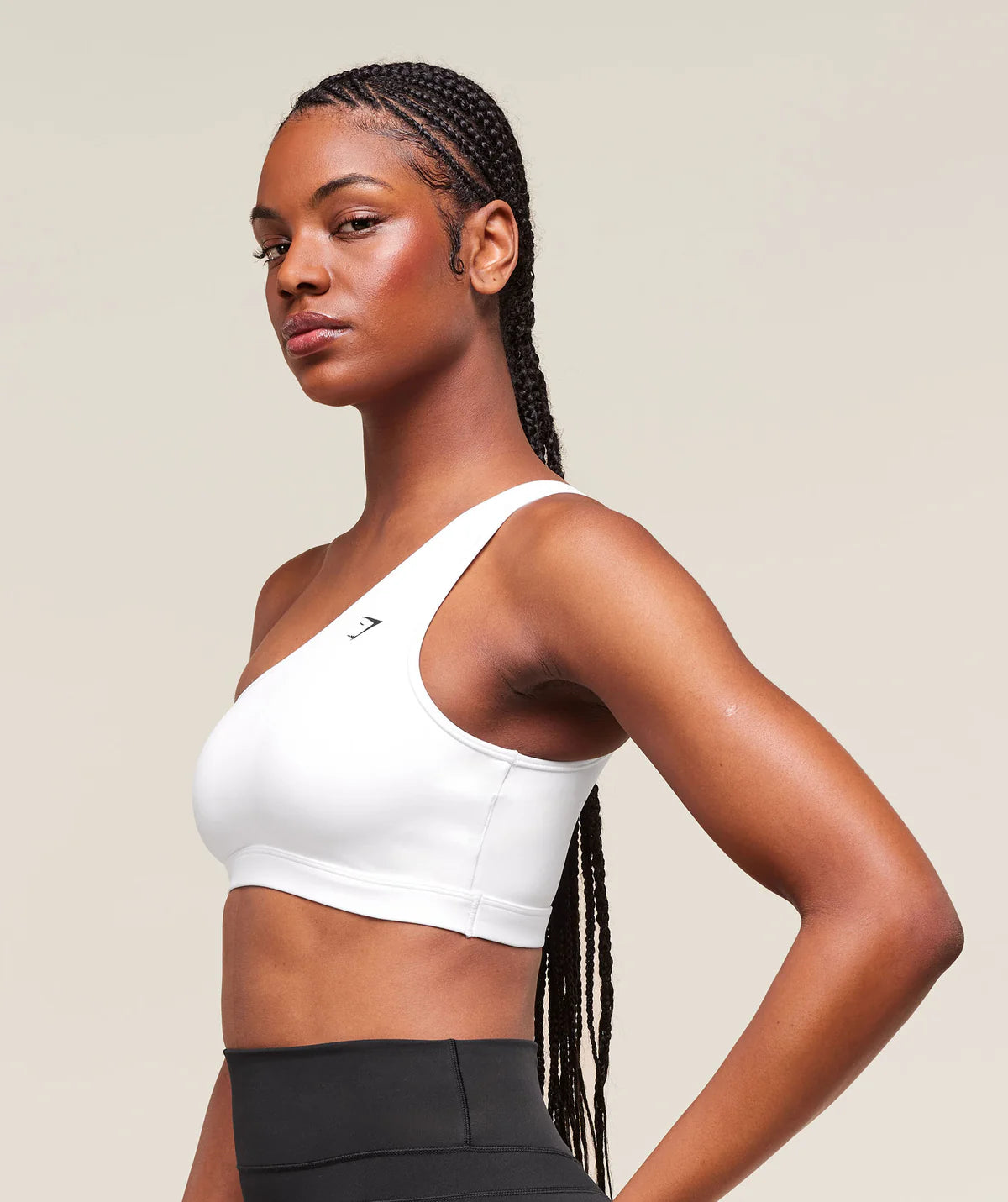 Asymmetric sports bra