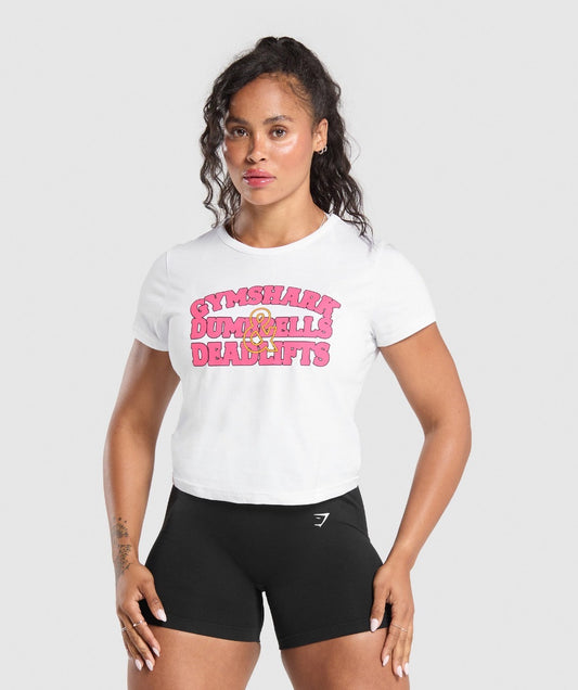 Dumbbells & Deadlift Baby Tee