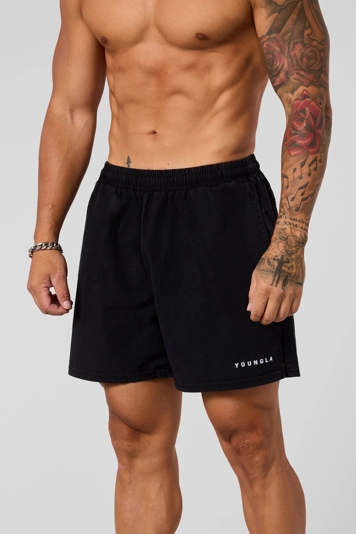 WASHED FITNESS SHORTS 1043