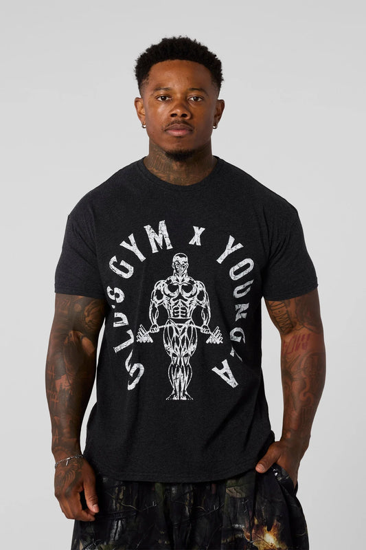 GOLD'S GYM HEATHER TEES 4206