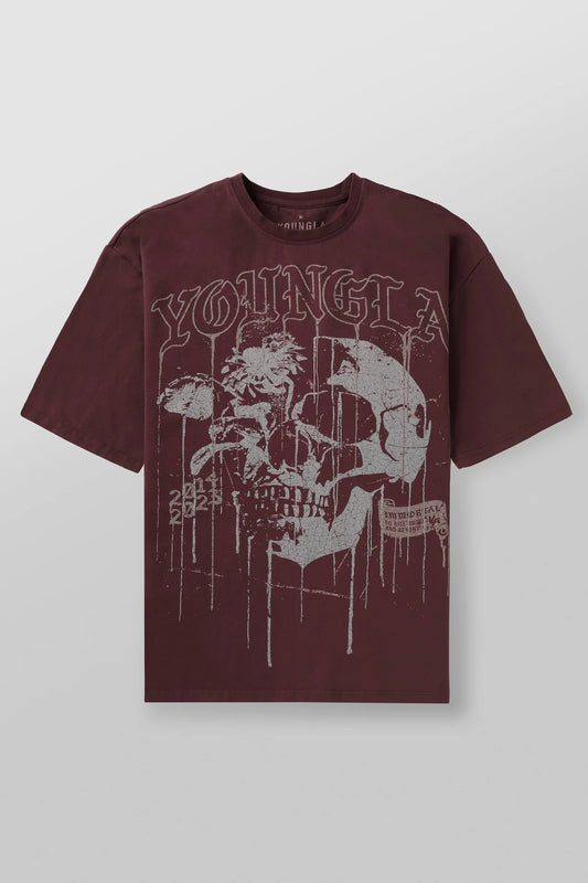 Floral skull tees