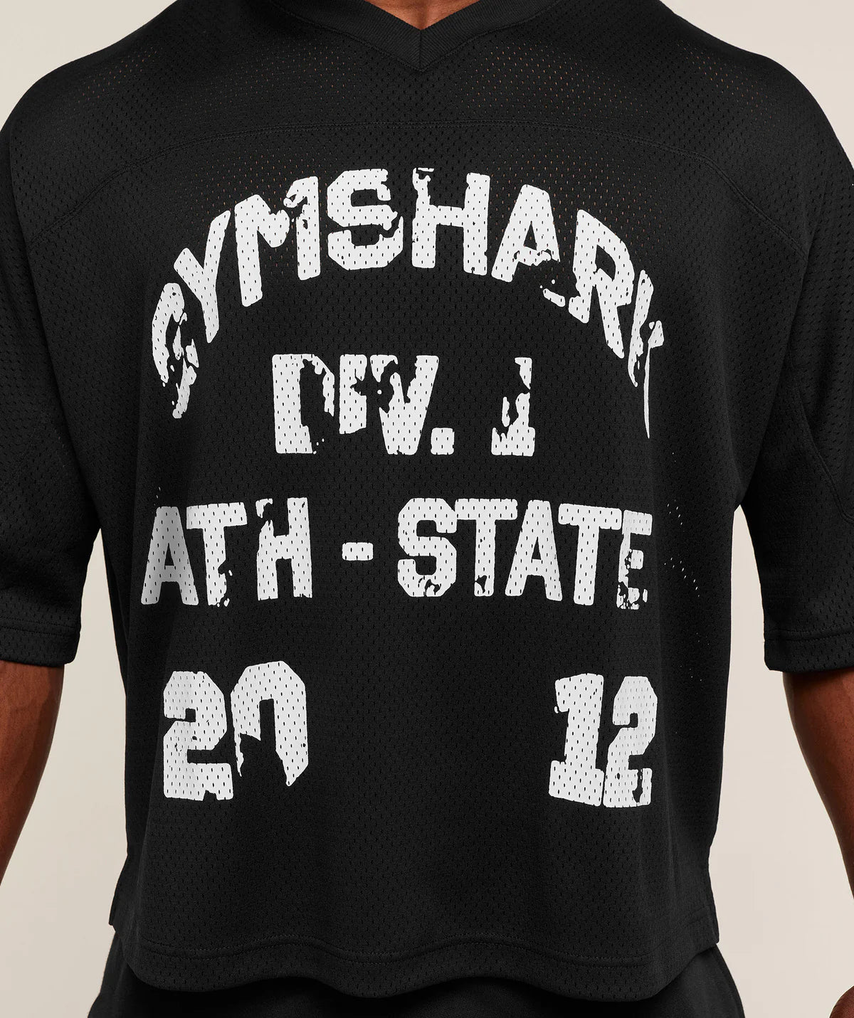 GRAPHIC MESH OVERSIZED T-SHIRT