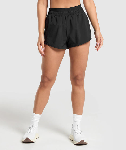 Double waistband short