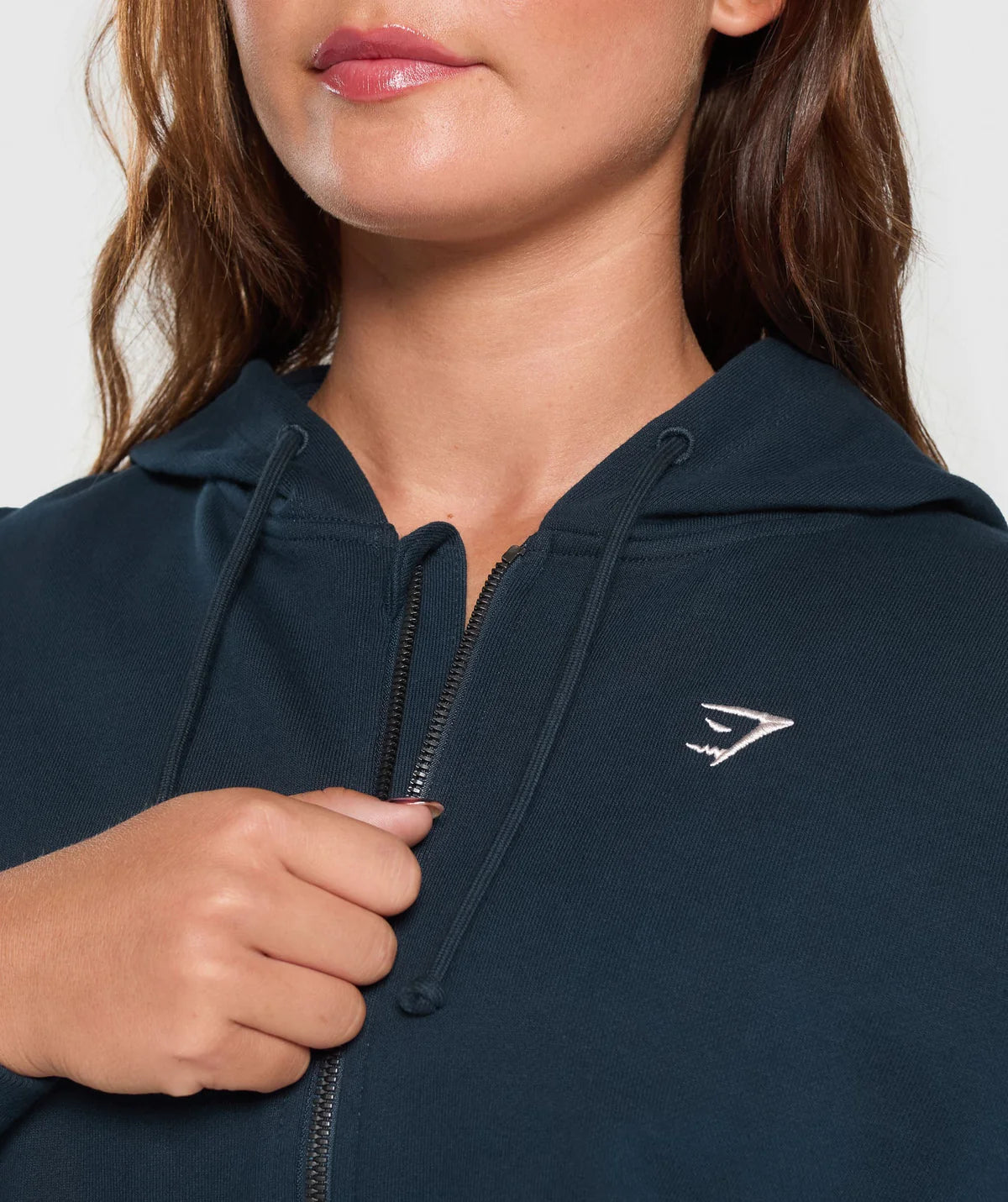 Lifting club cropped zip up