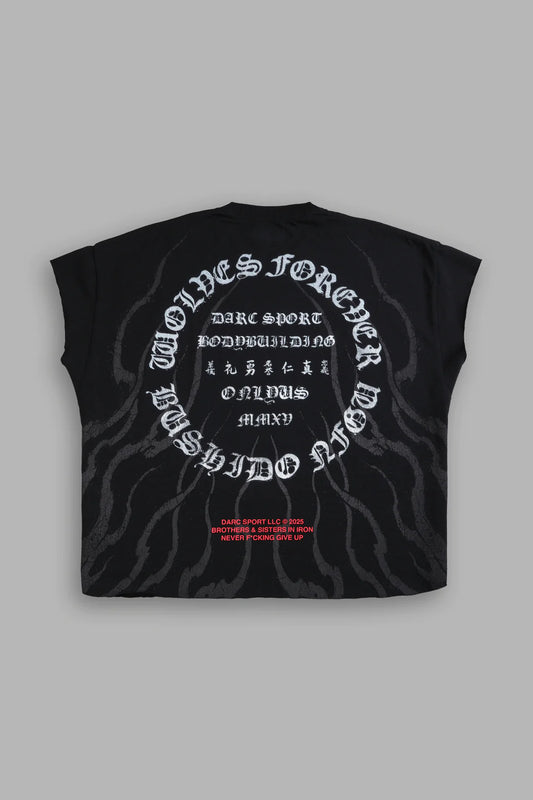 WARRIOR FIRE GRUNGE CUT-OFF TEE