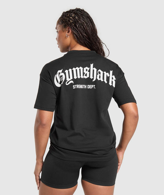 Strength department graphic t-shirt