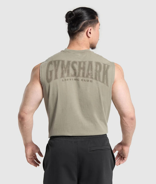 Heritage washed cut off tank