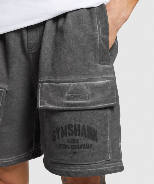 Heavyweight washed cargo short