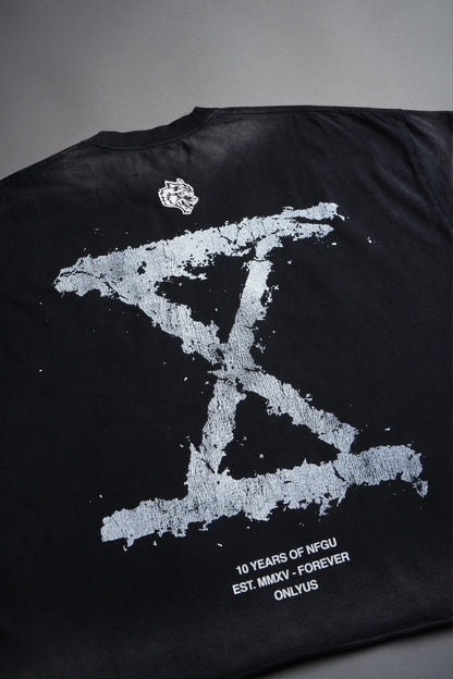 10 YEARS OF NFGU GRUNGE CUT-OFF TEE