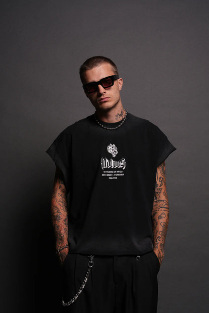 10 YEARS OF NFGU GRUNGE CUT-OFF TEE