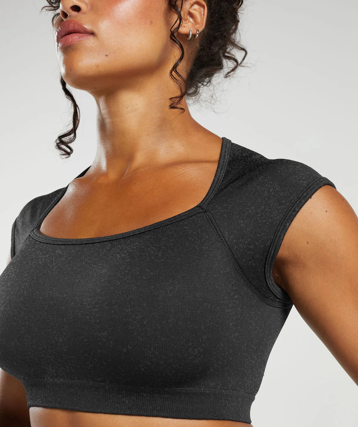 Adapt fleck seamless crop top