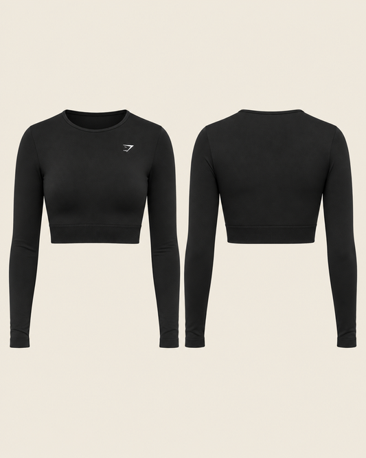 EVERYDAY SEAMLESS LONG SLEEVE CROP TOP