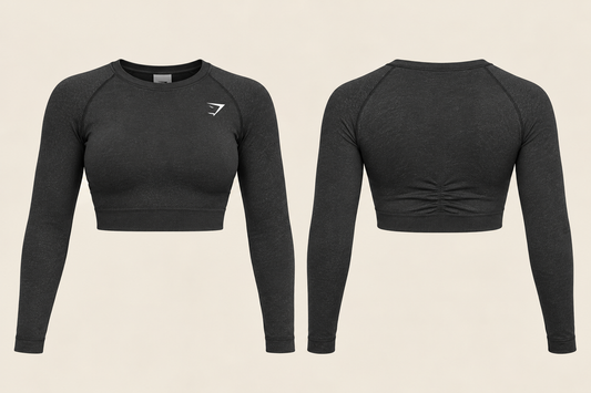 ADAPT FLECK SEAMLESS LONG SLEEVES CROP TOP